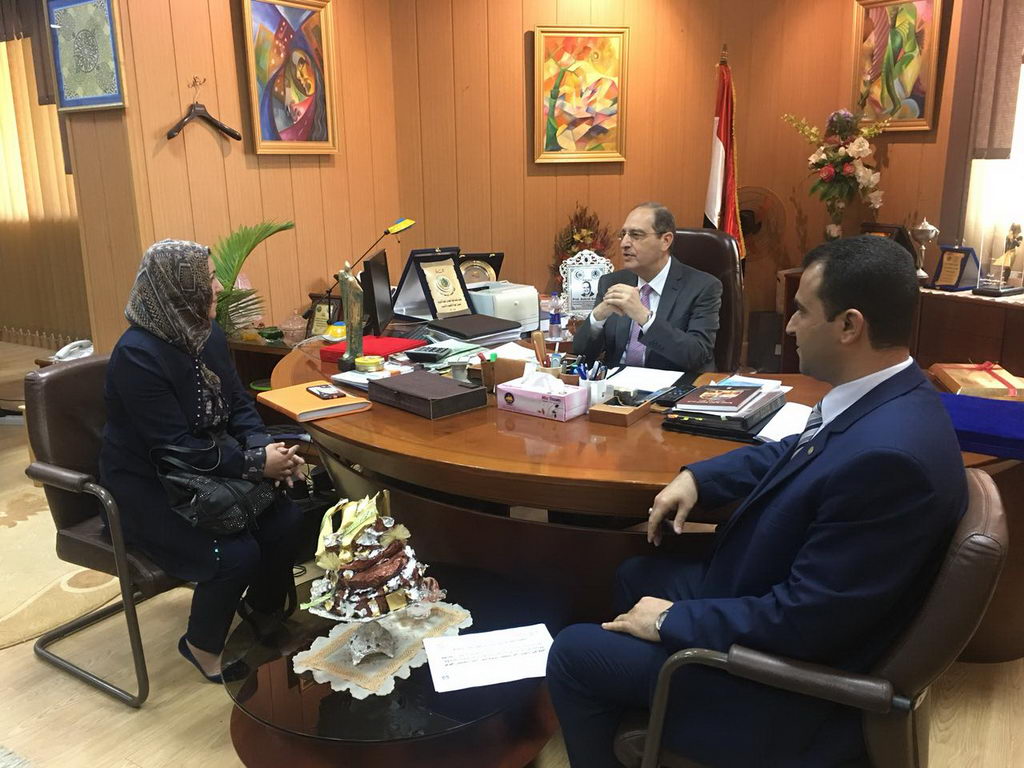 Mansoura University discusses ways of cooperation with the University of Setif