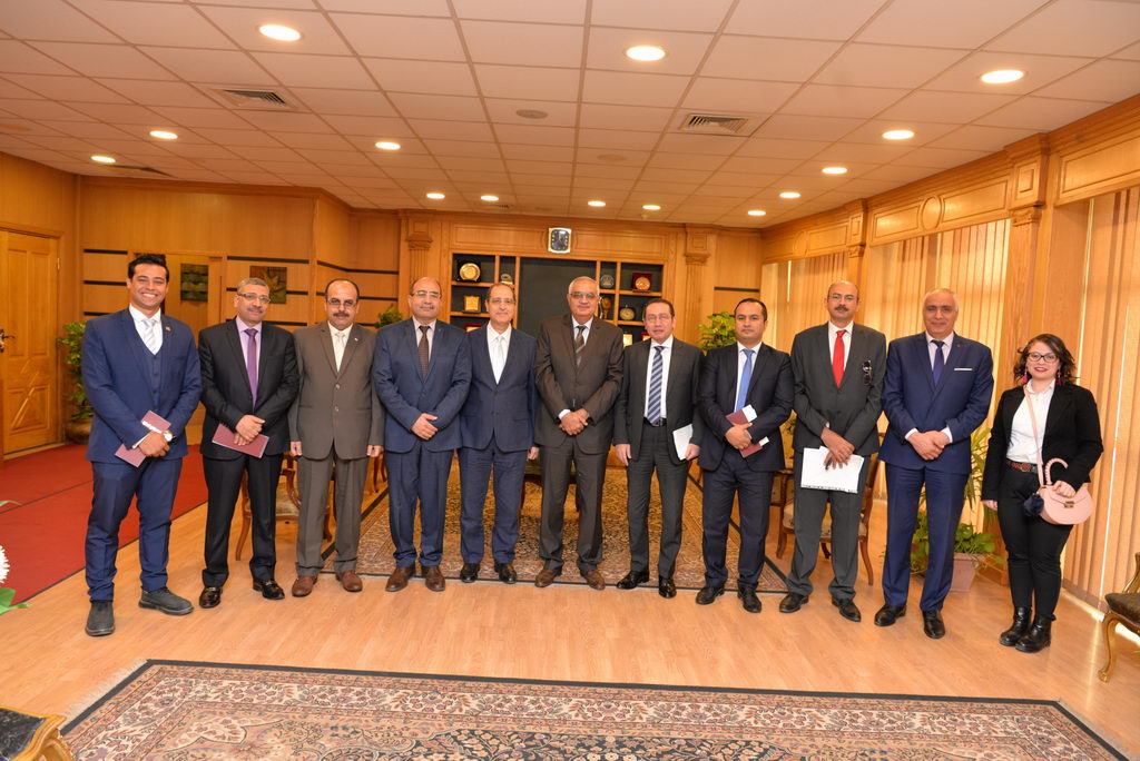 جامعة المنصورة تستقبل وفد تقييم الجامعات فى مسابقة أفضل الجامعات المصرية