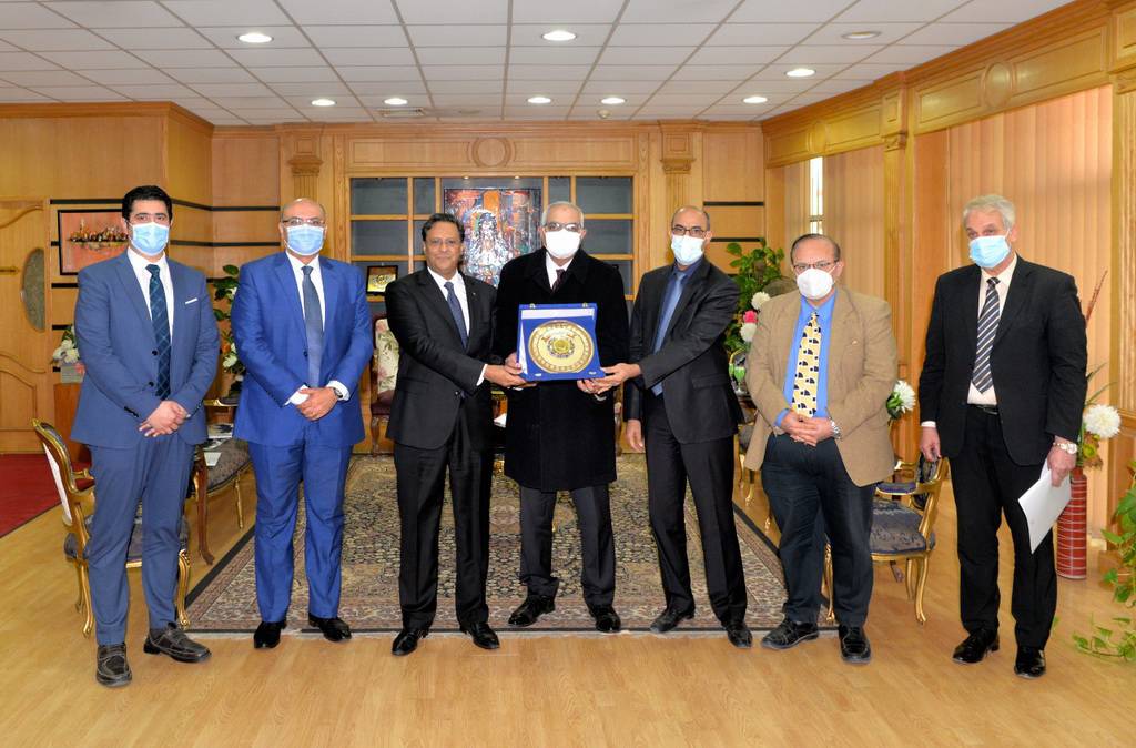 Mansoura University Welcomes the Delegation of the Embassy of the Islamic Republic of Mauritania to Increase the Mutual Cooperation
