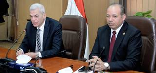 president of Mansoura University receives head of the Egyptian Authority for Unified Procurement, Supply and Medical Provision