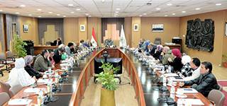 Mansoura University President holds a meeting with journalists and media professionals in Dakahlia Governorate