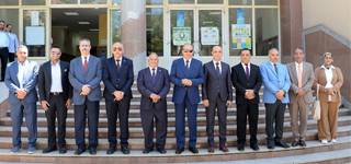 رئيسا جامعتي المنصورة والمستقبل العراقية في جولة ميدانية داخل جامعة المنصورة