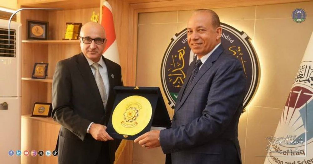 Mansoura University President Visits University of Baghdad to Enhance Academic Cooperation and Exchange of Expertise