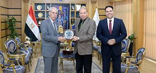 Mansoura University President Receives Vice President of Al al-Bayt University in Jordan to Discuss Joint Academic Cooperation