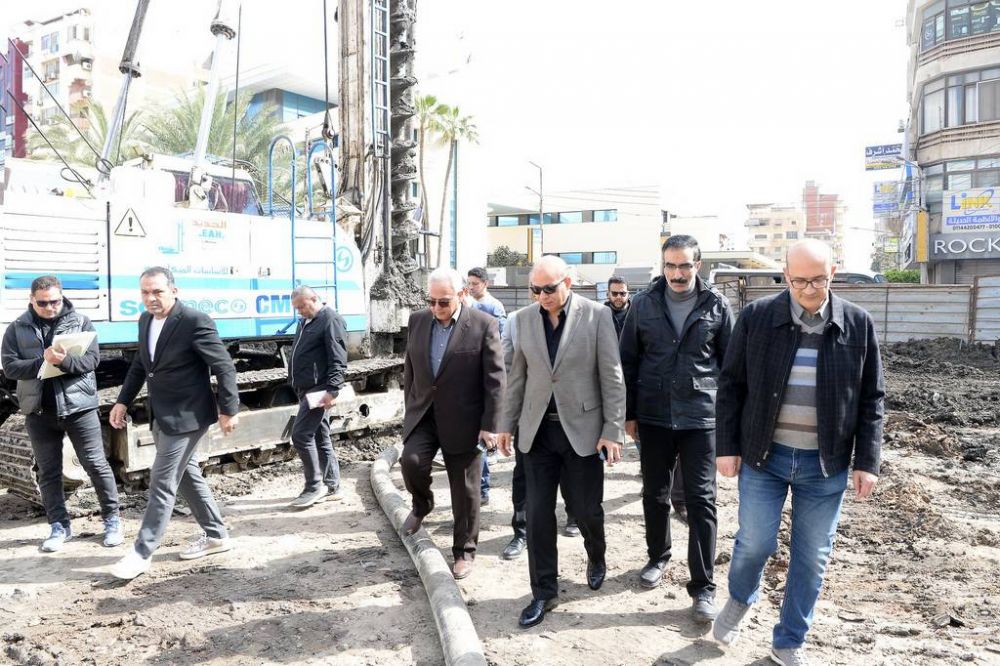 Mansoura University President Inspects New Emergency Hospital Extension Project