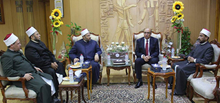 جامعة المنصورة تواصل فعاليات الأسبوع الدعوي وتستقبل الأمين العام المساعد لمجمع البحوث الإسلامية