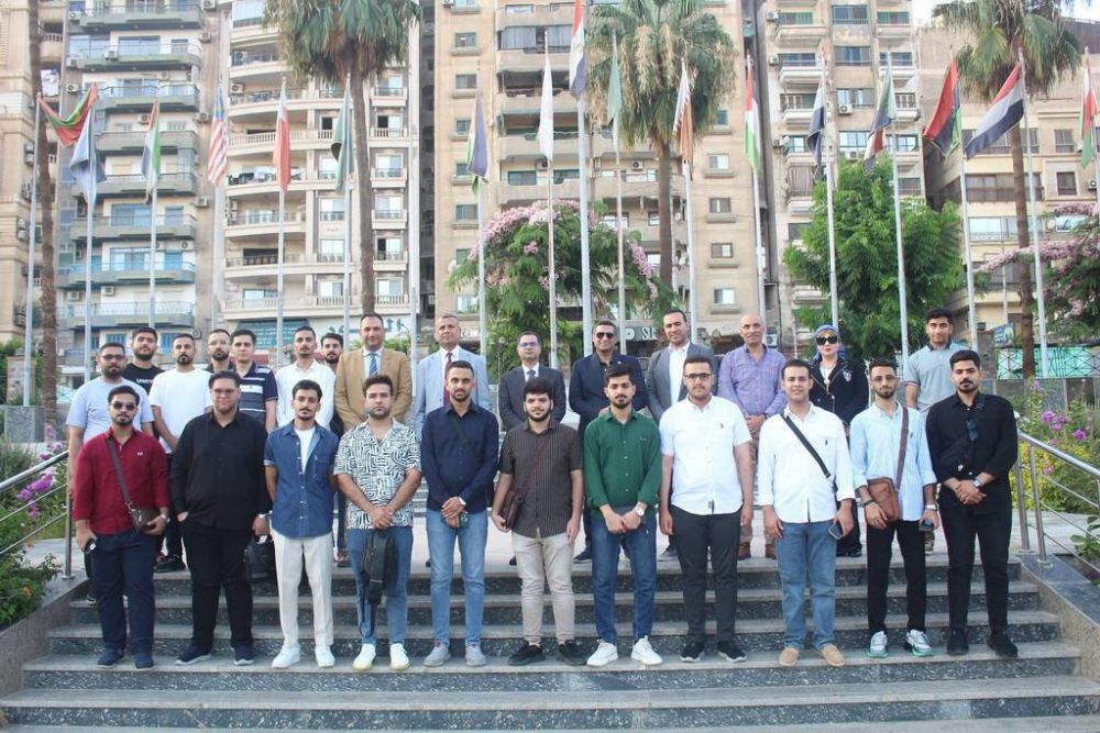 جامعة المنصورة تنظم لقاءً تعريفيًّا وجولةً بالحرم الجامعي لوفد جامعة العين العراقية ضمن فعاليات البرنامج التدريبي الصيفي